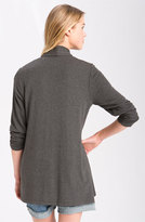Thumbnail for your product : Nordstrom MOD.lusive by Bobeau MOD.lusive Ruched Sleeve Long Cardigan Exclusive)