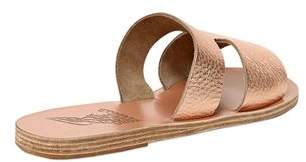 Ancient Greek Sandals 10mm Apteros Metallic Leather Sandals