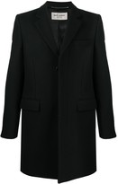 Thumbnail for your product : Saint Laurent Concealed Fastening Single-Breasted Coat