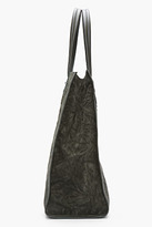 Thumbnail for your product : Neil Barrett Dark olive green suede Shopper Tote