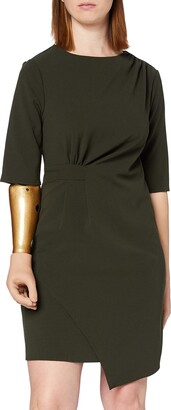 Find. Women's AN5414 Solid Short Sleeve Dresses