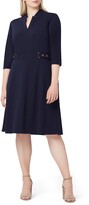 Thumbnail for your product : Tahari Crepe Fit & Flare Dress