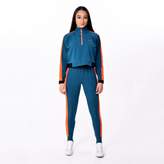 Thumbnail for your product : Okayla - Half Zip Teal Blue Track Top
