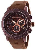 Thumbnail for your product : Ted Lapidus Men's Chrono Brown Rubber Brown Dial