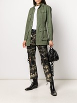 Thumbnail for your product : R 13 Camouflage Straight-Leg Jeans