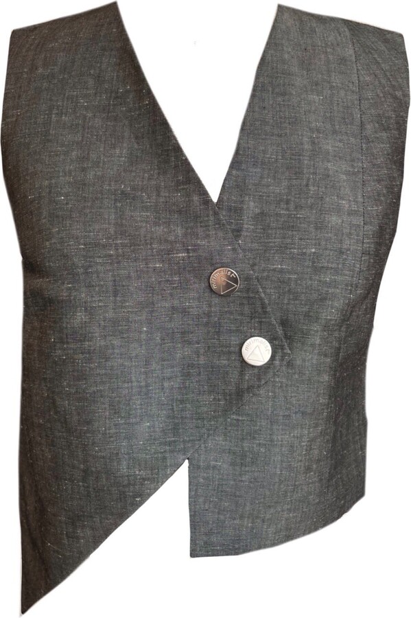 Mirimalist Grey Soul Linen Vest