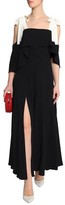 Thumbnail for your product : Halston Cold-Shoulder Ruffled Crepe Gown