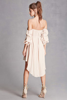 Thumbnail for your product : Forever 21 FOREVER 21+ Satin Off-the-Shoulder Dress