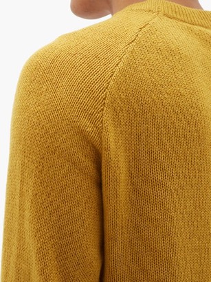 The Row Ulmer Raw-hem Cashmere Sweater - Yellow