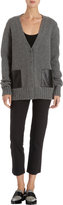 Thumbnail for your product : Barneys New York Cardigan with Leather Pockets