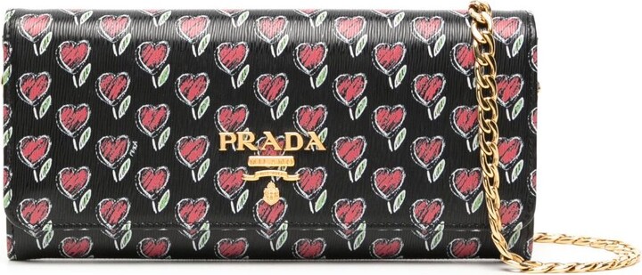 Shopbop Archive Prada Metal Detail Wallet On Chain