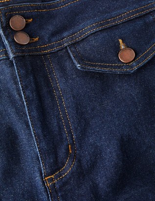 Button Detail Bootcut Jeans