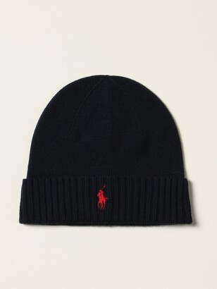 Polo Ralph Lauren beanie hat with logo - ShopStyle