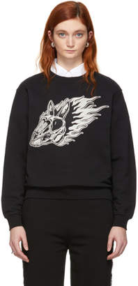 McQ Black Metallic Bunny Sweatshirt