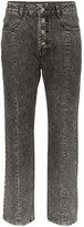 Thumbnail for your product : Sjyp Washed Denim Cropped Jeans