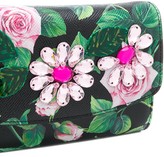 Thumbnail for your product : Dolce & Gabbana Tropical Rose crystal-embellished clutch