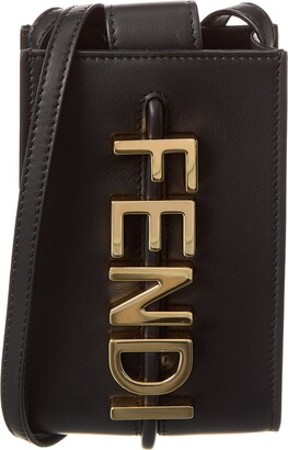 Fendi Fendigraphy Leather Phone Pouch - ShopStyle Shoulder Bags