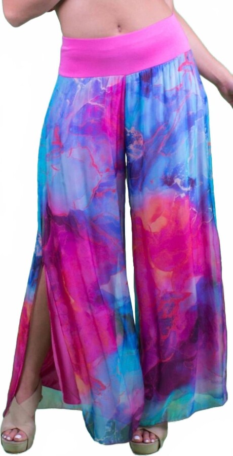 GIGI MODA Jasmin Tempesta Slit Pant In Hot Pink