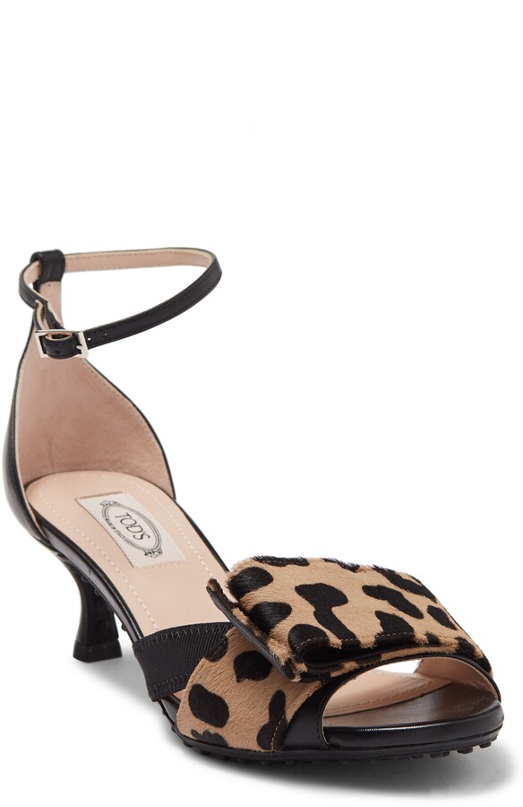 leopard print kitten heel slingbacks