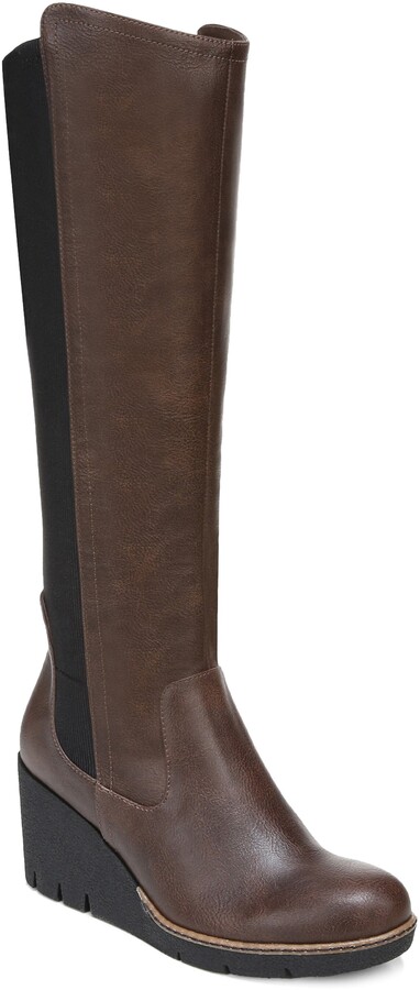 knee high wedge boots