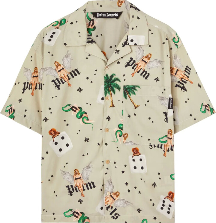 Palm Angels Pin Up Bowling shirt