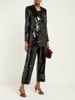 Thumbnail for your product : BLAZÉ MILANO Kelpie Sequinned Double Breasted Blazer - Womens - Black Multi