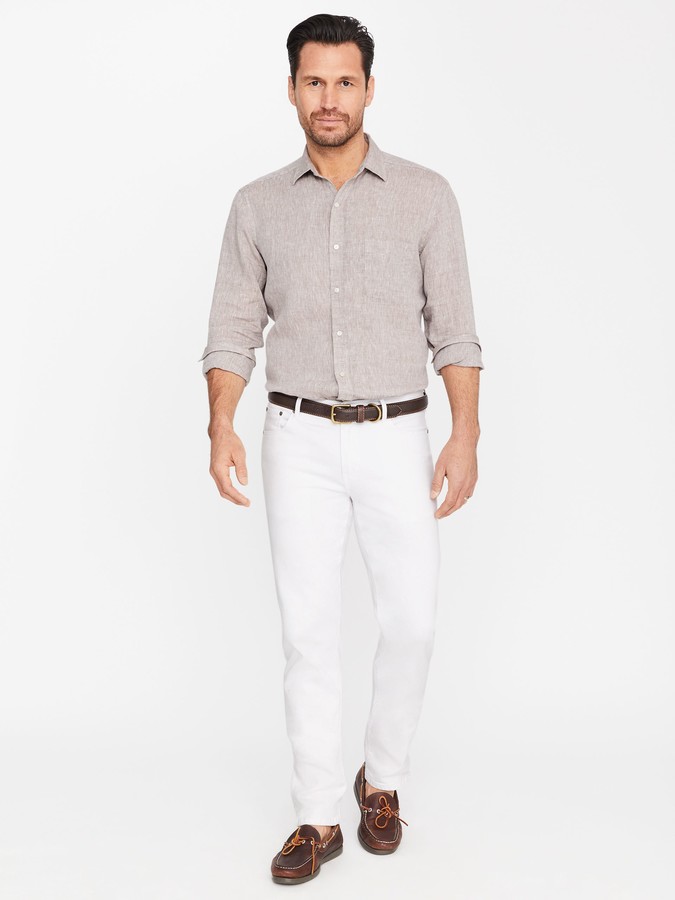 J.Mclaughlin Gramercy Classic Fit Linen Shirt ShopStyle