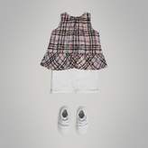 Thumbnail for your product : Burberry Scribble Check Print Silk Top