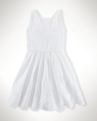 Ralph Lauren Embroidered Cotton Dress