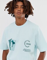 Thumbnail for your product : ASOS loose fit t-shirt with chest & back print