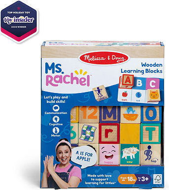 Melissa & Doug Ms. Rachel Blocks + Activity Cards Interactive Toy