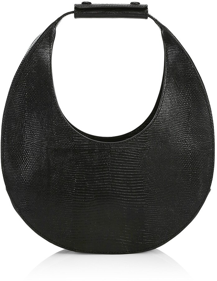 STAUD Moon LizardEmbossed Leather Hobo Bag ShopStyle