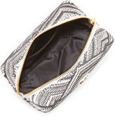 Thumbnail for your product : Tory Burch Brigitte Woven Cosmetic Case, White/Black