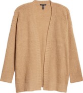 Thumbnail for your product : Eileen Fisher Recycled Cashmere & Wool Thermal Knit Cardigan