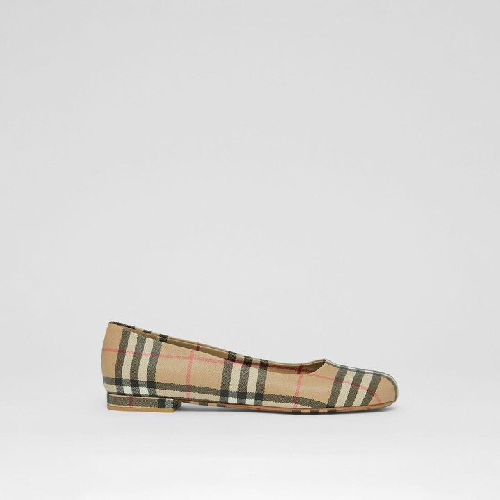 Burberry Check Flats | Shop the world's largest collection of 