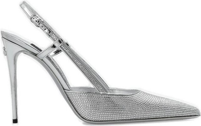 Dolce & Gabbana Crystal-Embellished Pointed-Toe Pumps