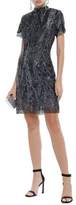 Thumbnail for your product : HANEY Syd Sequined Mesh Mini Dress