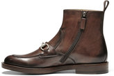 Thumbnail for your product : Gucci Leather Horsebit Boot, Cocoa
