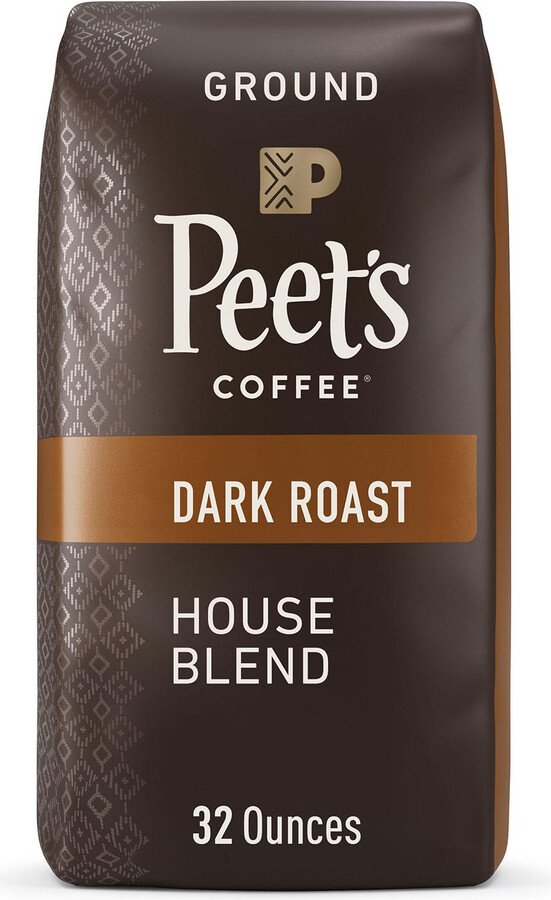 Peet's Coffee Ground Dark Roast, House Blend 32 oz.