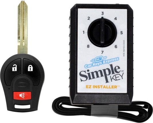 Car Keys Express CarKeysExpressNissanSimpleKeyNISRK3SK-PK:ReplacementKeyforRogue&Pathfinder,AutoRemote,Black
