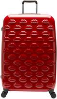 Thumbnail for your product : Lulu Guinness Lips 4-Wheel Spinner Large Case