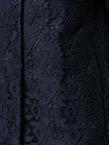 Thumbnail for your product : Emporio Armani Macrame Geometric Patterned Coat