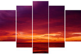 Thumbnail for your product : Graham & Brown Drama Sunset 5 Piece Canvas Art Set