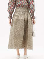 Thumbnail for your product : Horror Vacui Toga Floral-print Cotton Midi Skirt - Multi