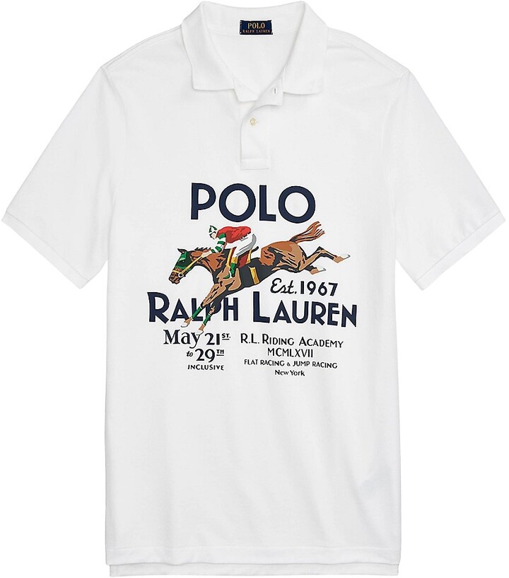 Polo Ralph Lauren Riding Academy Graphic Polo Shirt - ShopStyle