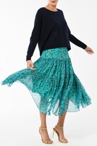 Thumbnail for your product : Libelula Midi Emma Skirt Turquoise Awakening Print