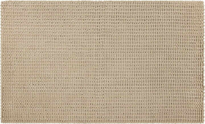 Mohawk Home Homespun Plush Fade/Stain Resistant Non-Slip Machine Washable Bath Rug, Taupe, 2' 3" x 3' 9"