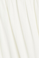 Thumbnail for your product : BA&SH Gathered crepe de chine mini dress