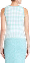 Thumbnail for your product : Moschino Boutique Plaid Knit Tank