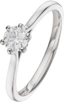 Thumbnail for your product : Everlasting Diamonds 18 Carat White Gold 40 Point Solitaire Ring